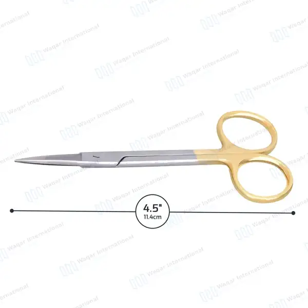 TC Iris Scissor 4.5″ Straight - surgical instruments manufactured by Waqar International, Sialkot - view 7