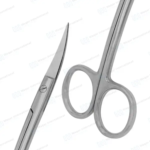 LaGrange Scissors 4.5″ Double Curved - surgical instruments manufactured by Waqar International, Sialkot - view 5