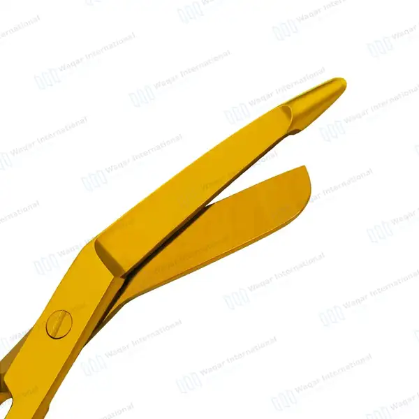 Lister Bandage Scissors 5.5” Full Gold - surgical instruments manufactured by Waqar International, Sialkot - view 2