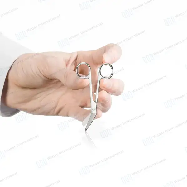 Lister Bandage Scissors 5.5″ (14cm) - surgical instruments manufactured by Waqar International, Sialkot - view 4