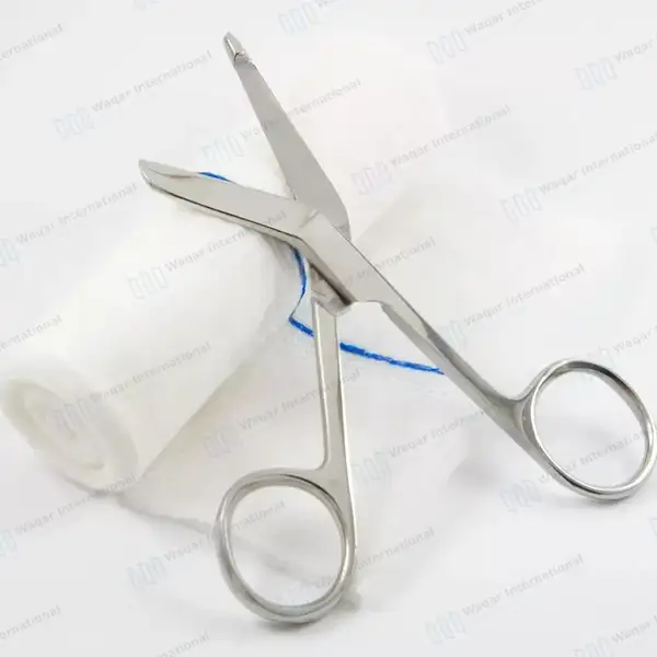 Lister Bandage Scissors 5.5″ (14cm) - surgical instruments manufactured by Waqar International, Sialkot - view 6
