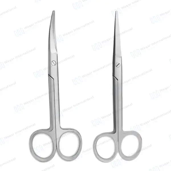 2 Mayo Dissecting Scissors Set 6.75″ (17.1cm) Straight & Curved - surgical instruments manufactured by Waqar International, Sialkot - view 9