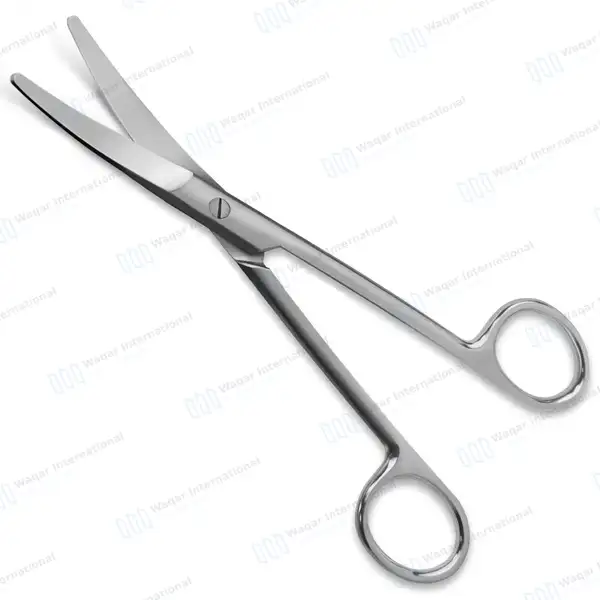 2 Mayo Dissecting Scissors Set 9″ (22.9cm) Straight & Curved - surgical instruments manufactured by Waqar International, Sialkot - view 5