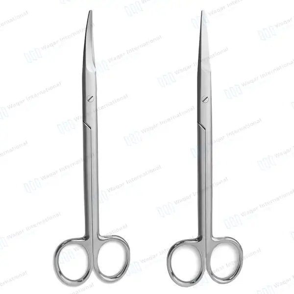 2 Mayo Dissecting Scissors Set 9″ (22.9cm) Straight & Curved - surgical instruments manufactured by Waqar International, Sialkot - view 9