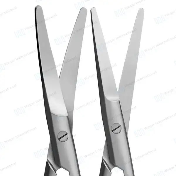 2 Mayo Dissecting Scissors Set 11″ (27.9cm) Straight & Curved - surgical instruments manufactured by Waqar International, Sialkot - view 2