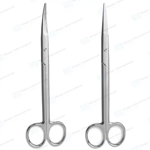2 Mayo Dissecting Scissors Set 11″ (27.9cm) Straight & Curved - surgical instruments manufactured by Waqar International, Sialkot - view 9