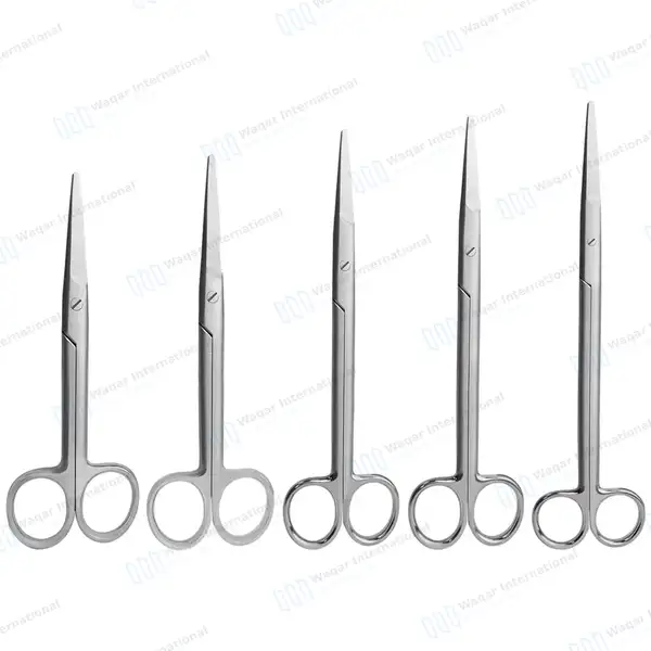 5 Pcs Mayo Scissors Straight Set 5.5″, 6.75″, 8″, 9″ & 11″ - surgical instruments manufactured by Waqar International, Sialkot - view 8