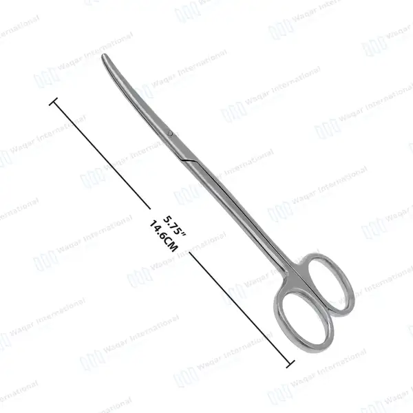 Metzenbaum Scissors 5.75″ Curved Surgical Veterinary - surgical instruments manufactured by Waqar International, Sialkot - view 3