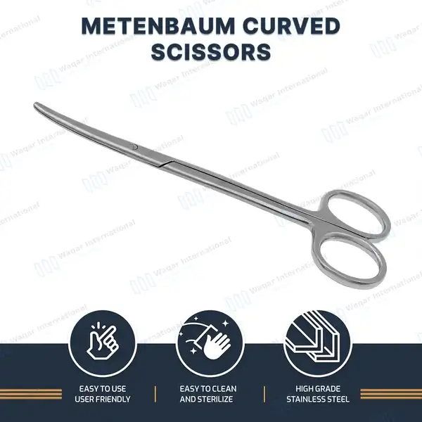 Metzenbaum Scissors 5.75″ Curved Surgical Veterinary - surgical instruments manufactured by Waqar International, Sialkot - view 9