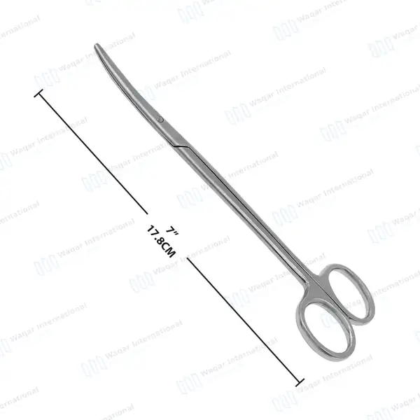 Metzenbaum Scissors 7″ Curved Surgical Veterinary - surgical instruments manufactured by Waqar International, Sialkot - view 3