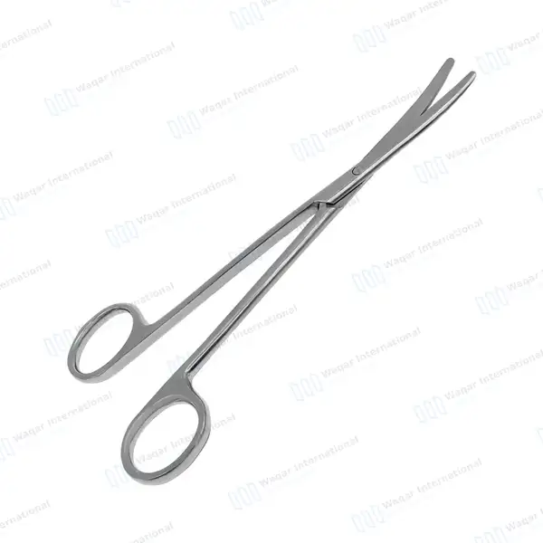 Strabismus Scissors 4.5″ Curved Blunt Tips - surgical instruments manufactured by Waqar International, Sialkot - view 4