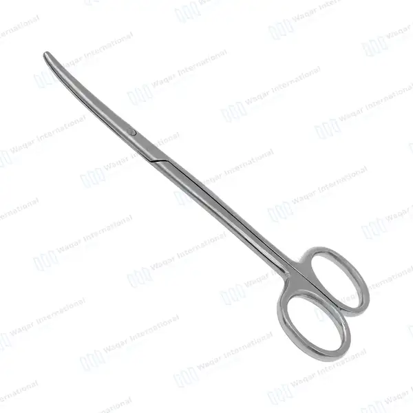 Strabismus Scissors 4.5″ Curved Blunt Tips - surgical instruments manufactured by Waqar International, Sialkot - view 5