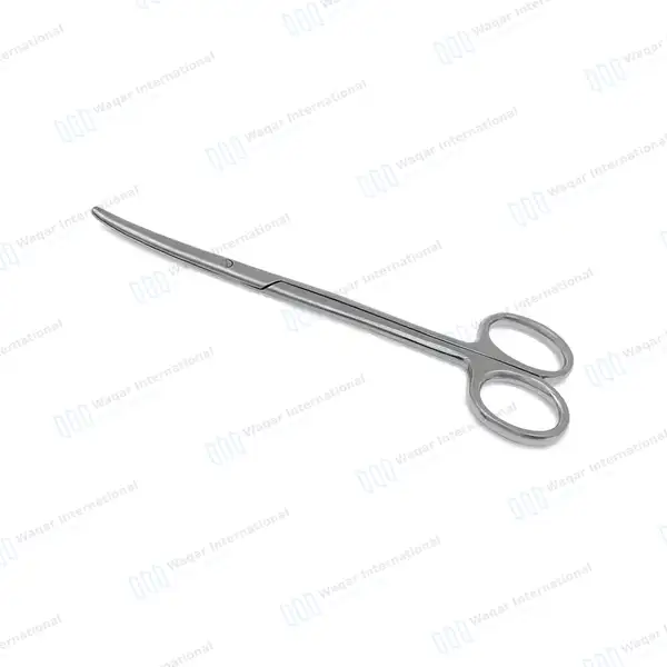 2 Pcs Strabismus Scissors Set 4.5″ Straight & Curved Blunt Tips - surgical instruments manufactured by Waqar International, Sialkot - view 5
