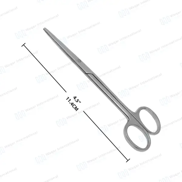 Strabismus Scissors 4.5″ Straight Blunt Tips - surgical instruments manufactured by Waqar International, Sialkot - view 3