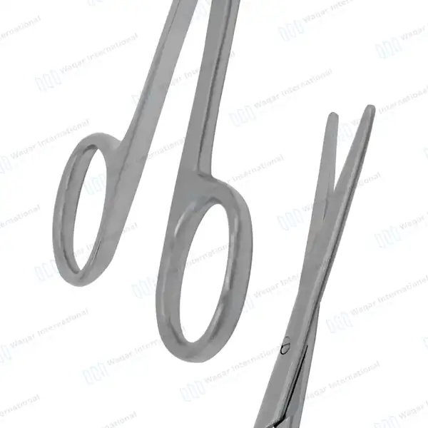 Strabismus Scissors 4.5″ Straight Blunt Tips - surgical instruments manufactured by Waqar International, Sialkot - view 6