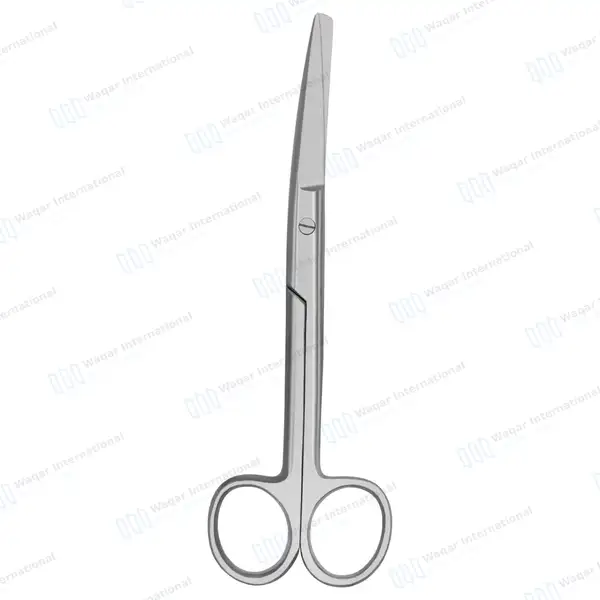 Operating Scissors 6.5″ Sharp/Blunt Curved Round Pattern - surgical instruments manufactured by Waqar International, Sialkot - view 5
