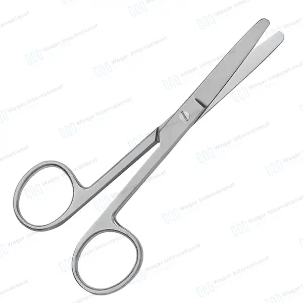 Dog Ear Cropping Scissors 5.5″ Straight Blunt/Blunt Blades - veterinary instruments manufactured by Waqar International, Sialkot - view 2