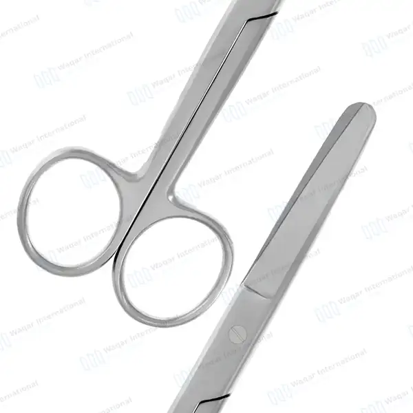 Dog Ear Cropping Scissors 5.5″ Straight Blunt/Blunt Blades - veterinary instruments manufactured by Waqar International, Sialkot - view 7