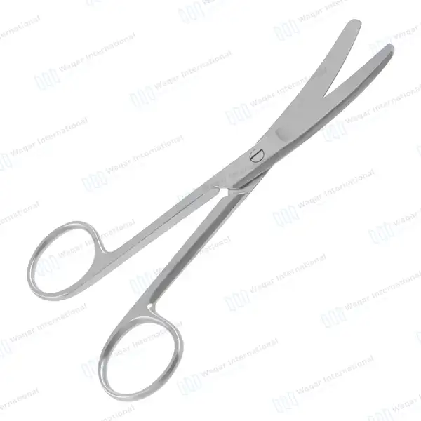 Dog Ear Cropping Scissors 5.5″ Curved Blunt/Blunt Blades - veterinary instruments manufactured by Waqar International, Sialkot - view 2