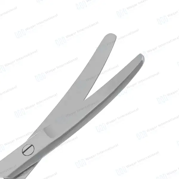 Dog Ear Cropping Scissors 5.5″ Curved Blunt/Blunt Blades - veterinary instruments manufactured by Waqar International, Sialkot - view 5