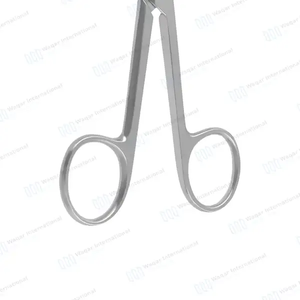 Dog Ear Cropping Scissors 5.5″ Curved Blunt/Blunt Blades - veterinary instruments manufactured by Waqar International, Sialkot - view 6