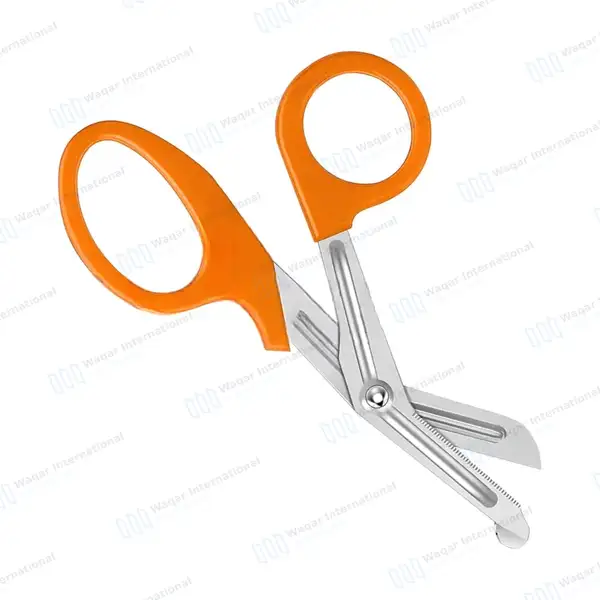 Orange EMT/EMS Utility 5.5″ Paramedic Bandage Scissors - surgical instruments manufactured by Waqar International, Sialkot - view 6