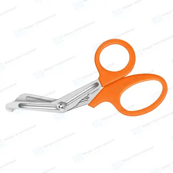 Orange EMT/EMS Utility 5.5″ Paramedic Bandage Scissors - surgical instruments manufactured by Waqar International, Sialkot - view 7