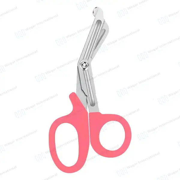 Pink EMT/EMS Utility 5.5″ Paramedic Bandage Scissors - surgical instruments manufactured by Waqar International, Sialkot - view 2