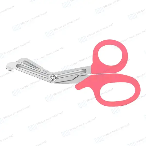 Pink EMT/EMS Utility 5.5″ Paramedic Bandage Scissors - surgical instruments manufactured by Waqar International, Sialkot - view 6