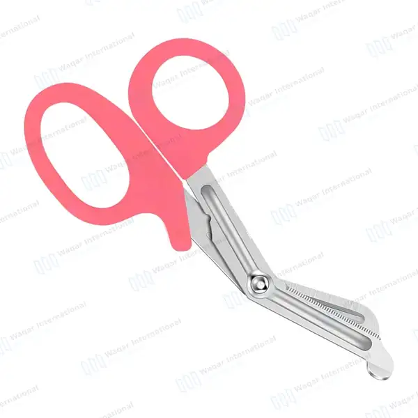 Pink EMT/EMS Utility 5.5″ Paramedic Bandage Scissors - surgical instruments manufactured by Waqar International, Sialkot - view 7