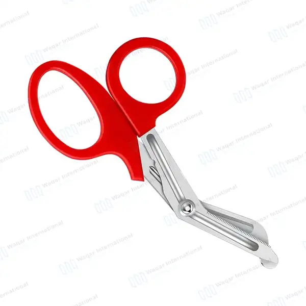 Red EMT/EMS Utility 5.5″ Paramedic Bandage Scissors - surgical instruments manufactured by Waqar International, Sialkot - view 6