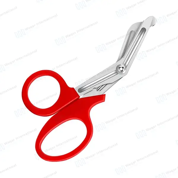Red EMT/EMS Utility 5.5″ Paramedic Bandage Scissors - surgical instruments manufactured by Waqar International, Sialkot - view 8