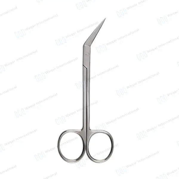 Set of 3 Pcs Iris Scissors 3.5″ & 4.5″ Straight + Curved+ Angled - surgical instruments manufactured by Waqar International, Sialkot - view 6