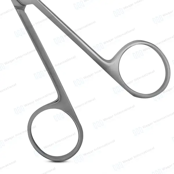 5 Pcs Iris Scissors Set 4.5″+3.5″ Straight+Curved+Angled Tips - surgical instruments manufactured by Waqar International, Sialkot - view 3
