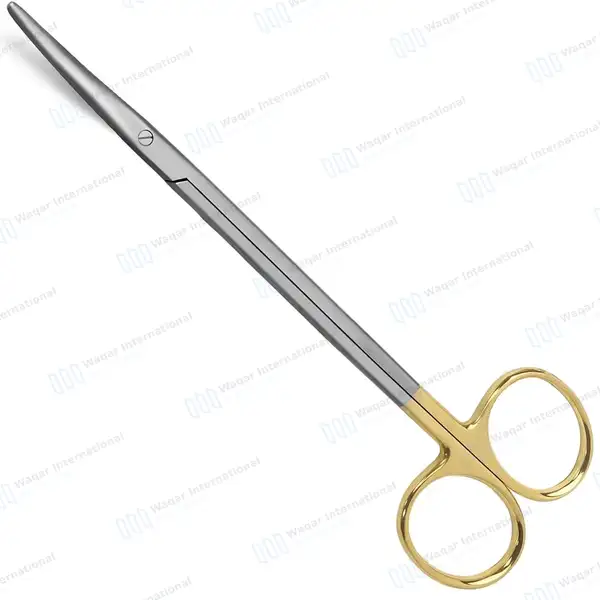 TC Metzenbaum Nelson Scissors 8″ (20.3cm) Curved Veterinary - surgical instruments manufactured by Waqar International, Sialkot - view 2