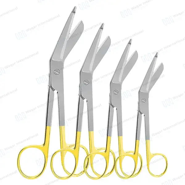 4 Pcs TC Lister Bandage Scissors Set 3.5″, 4.5″, 5.5″, 7.25″ - surgical instruments manufactured by Waqar International, Sialkot - view 5