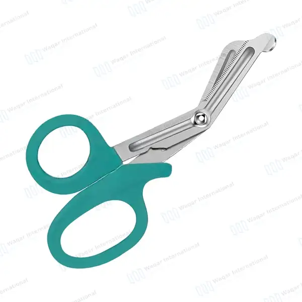 Teal EMT Utility 7.25″ Paramedic Bandage Shears Scissors EMS - surgical instruments manufactured by Waqar International, Sialkot - view 6