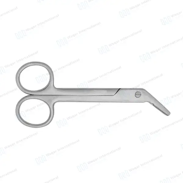Universal Wire Cutting Scissors 4.75″ Angled with Notch - surgical instruments manufactured by Waqar International, Sialkot - view 5