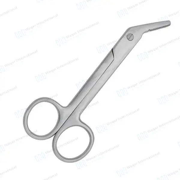 Universal Wire Cutting Scissors 4.75″ Angled with Notch - surgical instruments manufactured by Waqar International, Sialkot - view 6