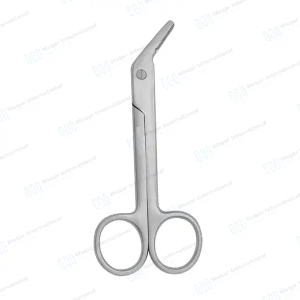 5 Universal Wire Cutting Scissors 4.75″ Angled with Notch - surgical instruments manufactured by Waqar International, Sialkot - view 4