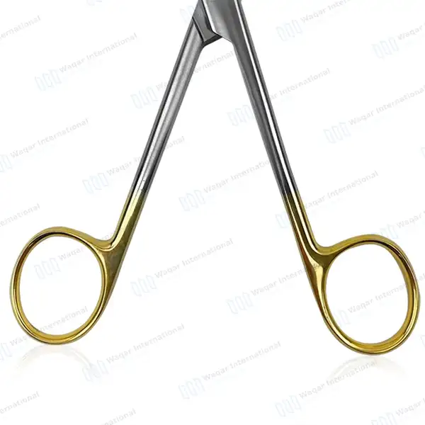 5 T/C Universal Wire Cutting Scissors 4.75″ Angled with Notch - surgical instruments manufactured by Waqar International, Sialkot - view 5