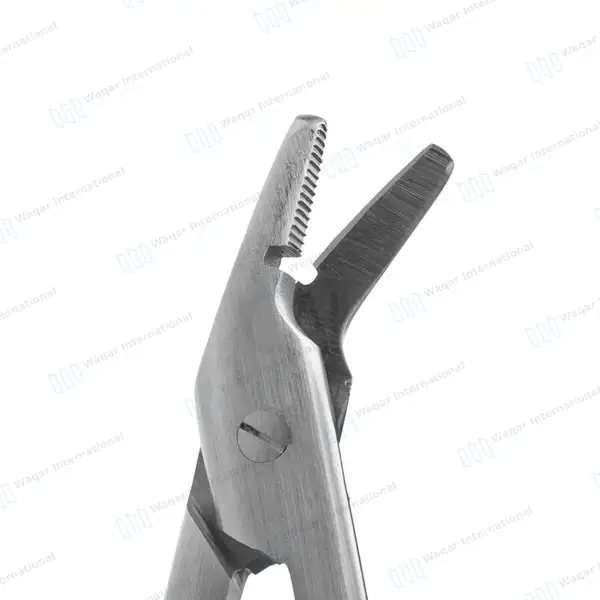T/C Universal Wire Cutting Scissors 4.75″ Angled with Notch - surgical instruments manufactured by Waqar International, Sialkot - view 3
