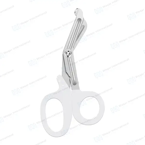 White EMT Utility 7.25″ Paramedic Bandage Shears Scissors EMS - surgical instruments manufactured by Waqar International, Sialkot - view 4