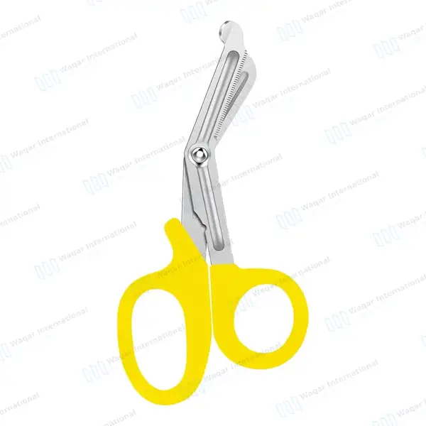 Yellow EMT Utility 7.25″ Paramedic Bandage Shears Scissors EMS - surgical instruments manufactured by Waqar International, Sialkot - view 3