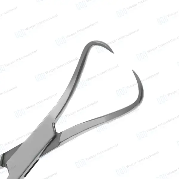 Backhaus Towel Clamps Forceps 5.25″ (13.3cm) Curved Pointed Jaws - surgical instruments manufactured by Waqar International, Sialkot - view 5