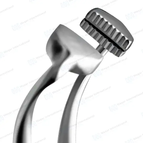 Peers-Bertram Towel Forceps 5.75″ Serrated Tips with Grooves - surgical instruments manufactured by Waqar International, Sialkot - view 4