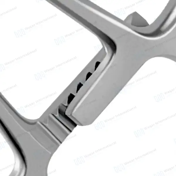 Peers-Bertram Towel Forceps 5.75″ Serrated Tips with Grooves - surgical instruments manufactured by Waqar International, Sialkot - view 7