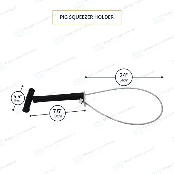 Pigs Catcher 18″ Chrome Plated Steel Hog Holder Animal Catching Pole - veterinary instruments manufactured by Waqar International, Sialkot - view 3