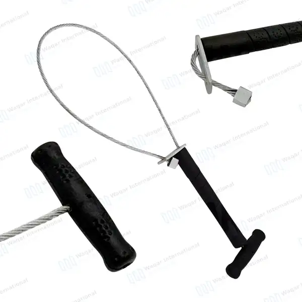 Pigs Catcher 18″ Chrome Plated Steel Hog Holder Animal Catching Pole - veterinary instruments manufactured by Waqar International, Sialkot - view 9