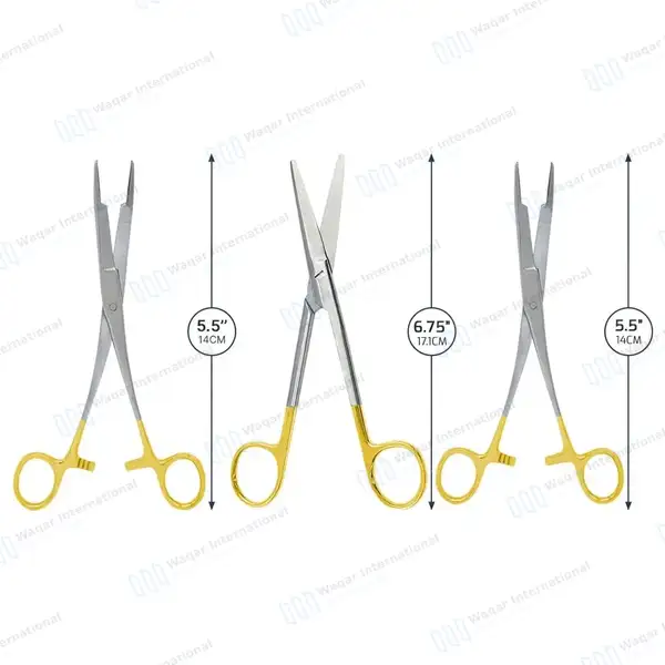 15 Pcs Feline Spay Instruments Pack - veterinary instruments manufactured by Waqar International, Sialkot - view 2
